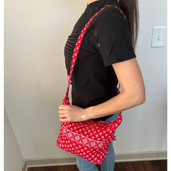 Vera Bradley Vintage Nantucket Red Crossbody Shoulder Adjustable Strap Bag - Picture 2 of 9